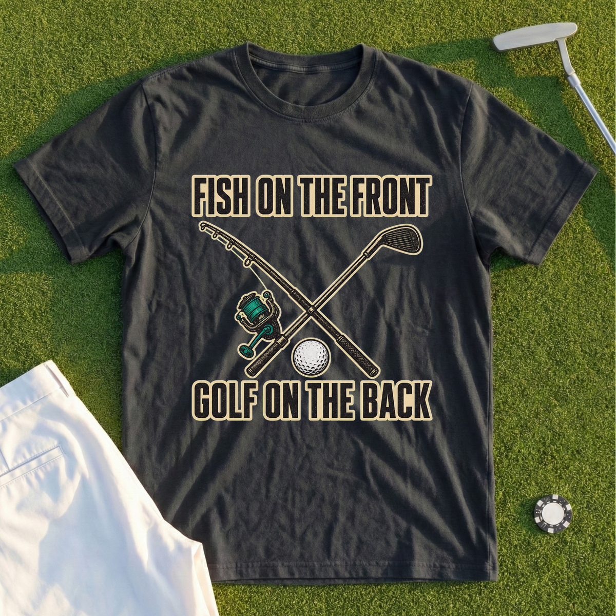 Fish On The Front Tee
