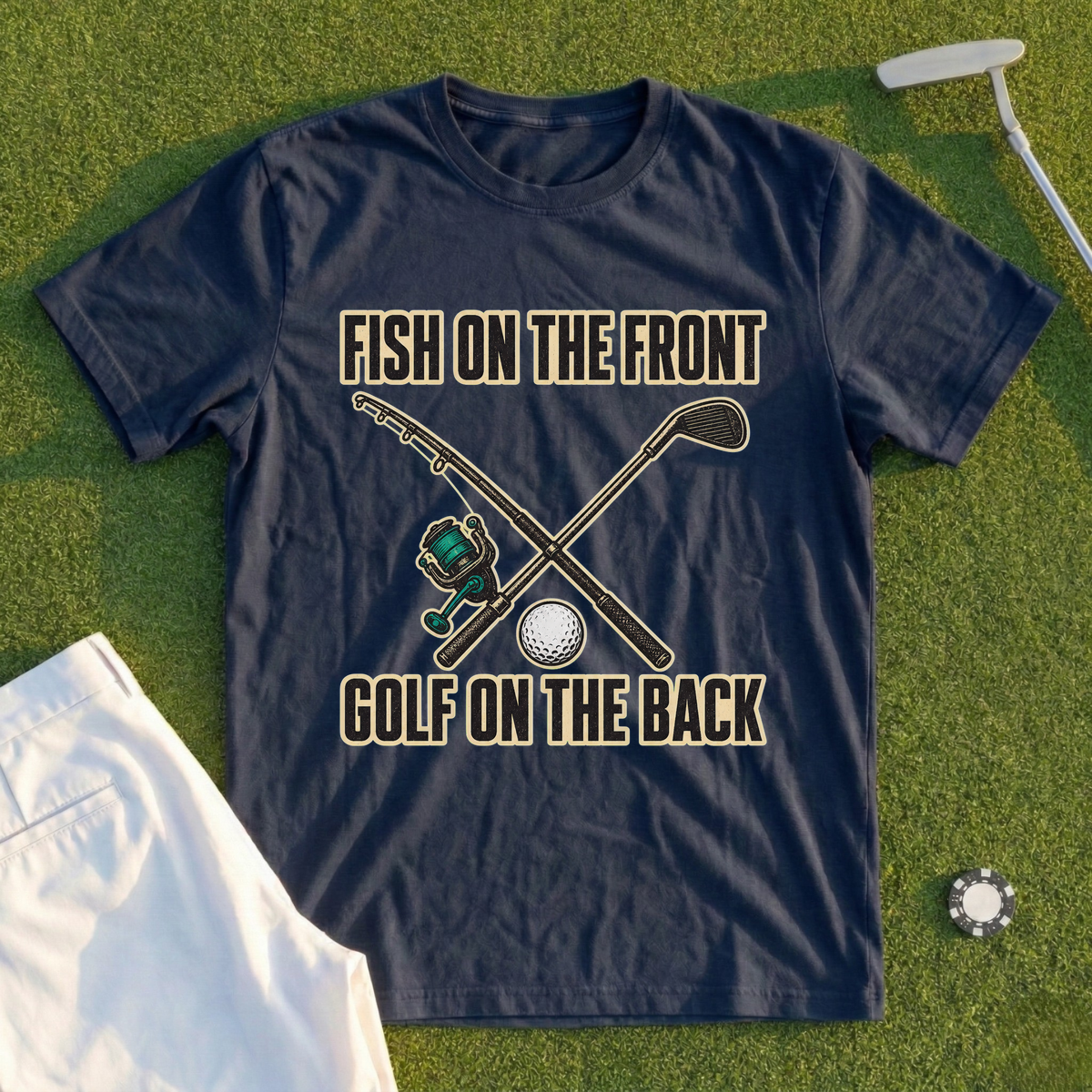 Fish On The Front Tee