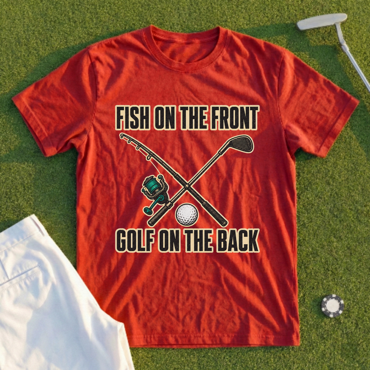 Fish On The Front Tee