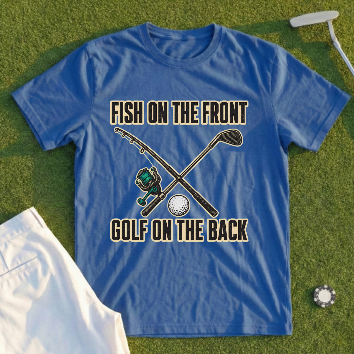 Fish On The Front Tee