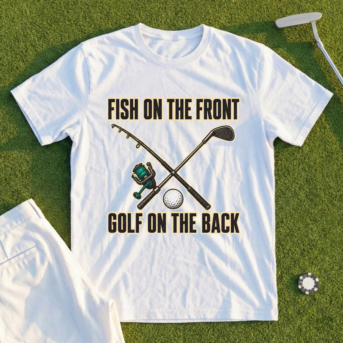 Fish On The Front Tee