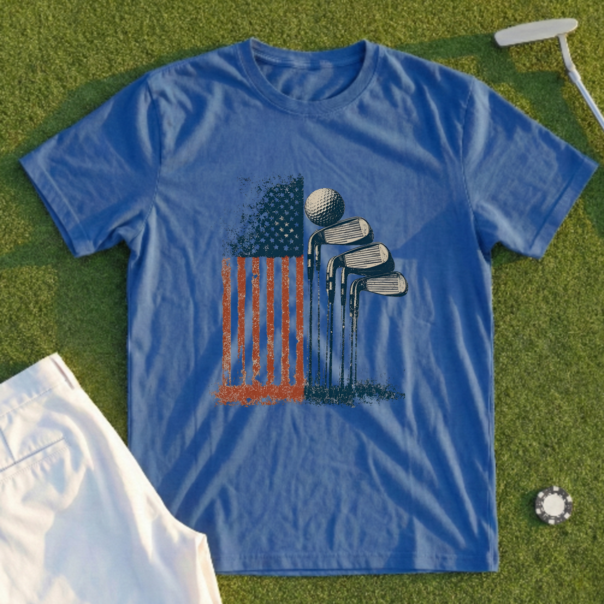 Flag and Irons Tee