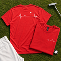 Flag EKG Back Print Tee