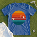 Flag EKG Retro Sunset Tee