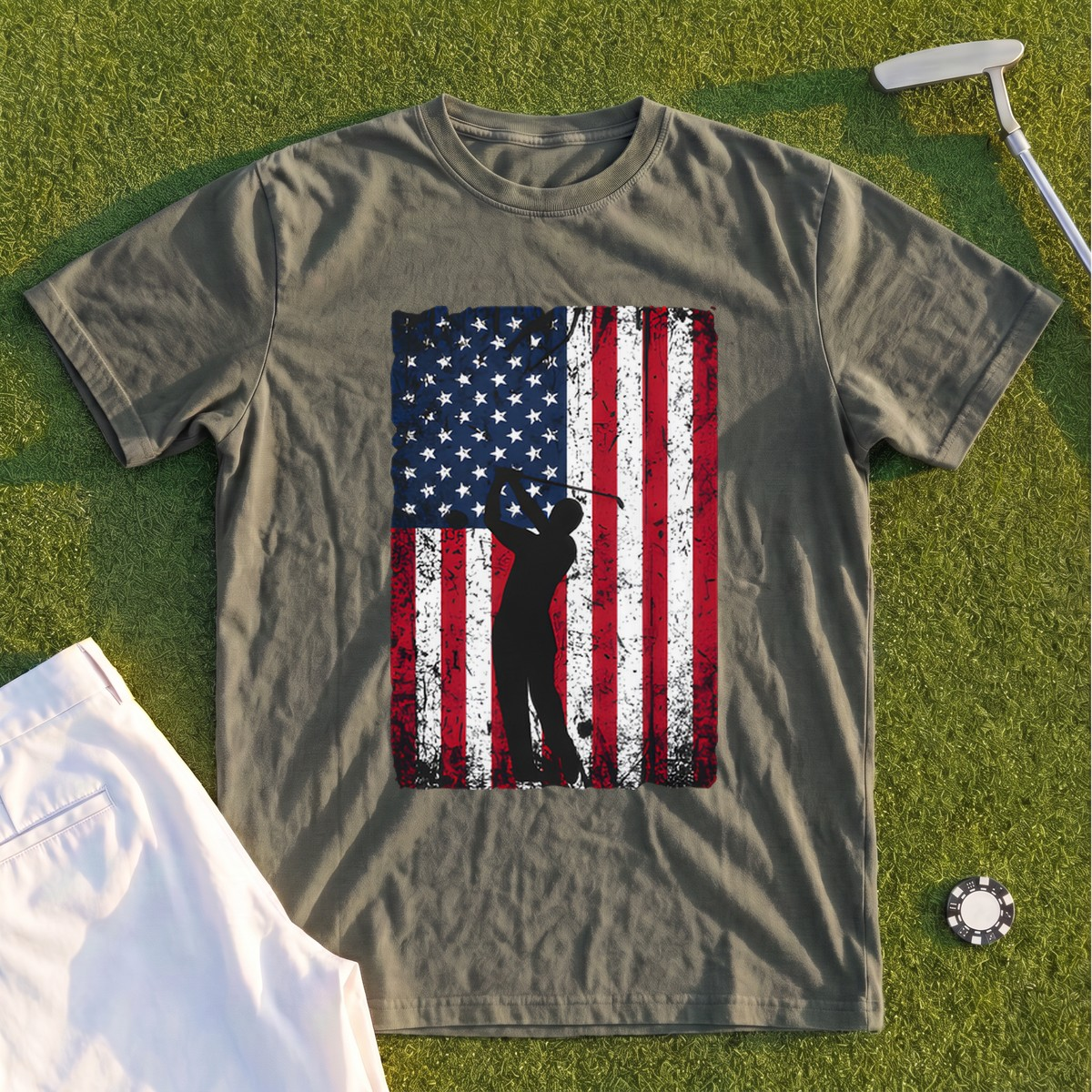 Flag Swing Premium Tee