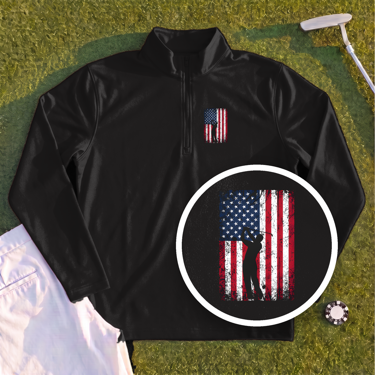Flag Swing Quarter Zip