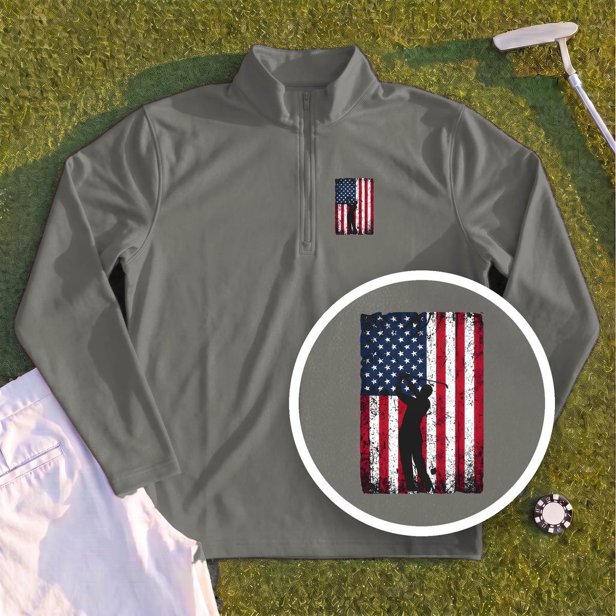 Flag Swing Quarter Zip