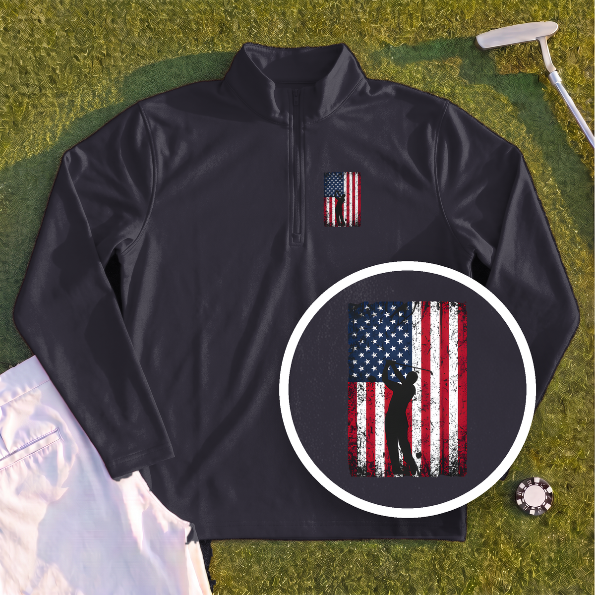 Flag Swing Quarter Zip