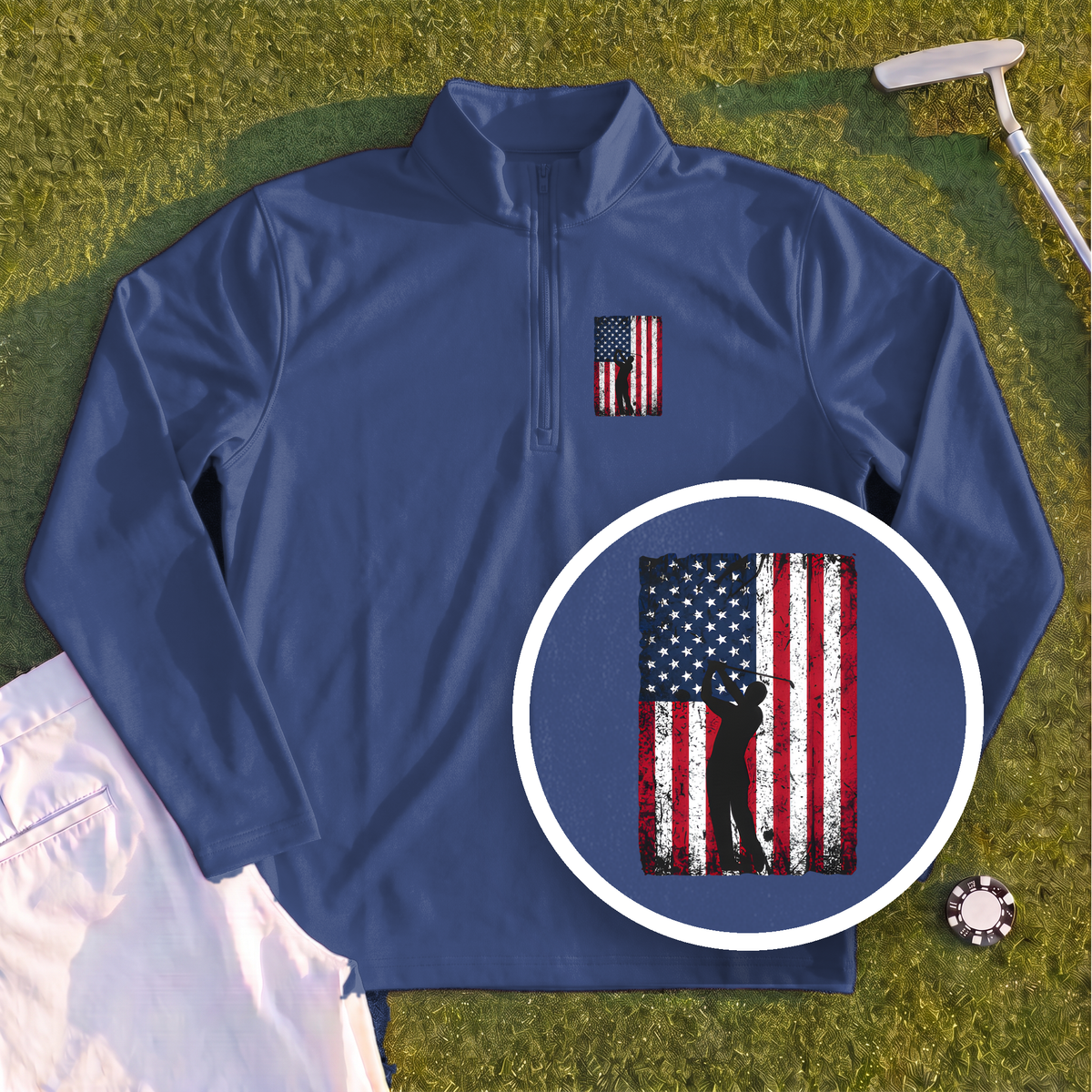 Flag Swing Quarter Zip