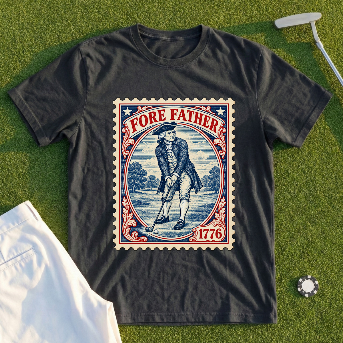 Fore Father Stamp Tee