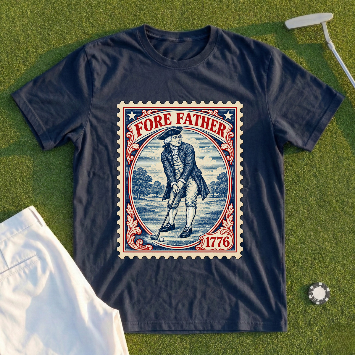 Fore Father Stamp Tee