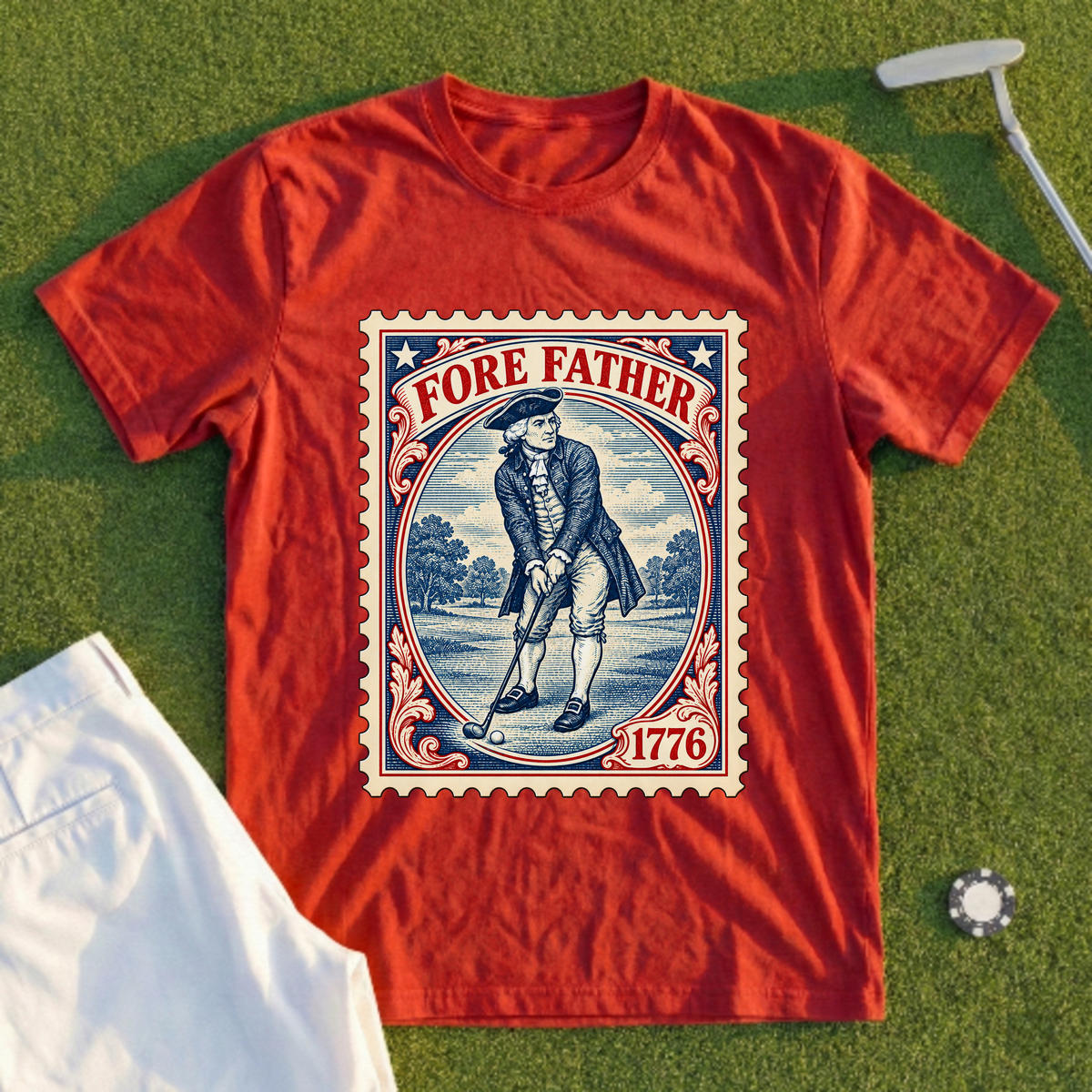 Fore Father Stamp Tee