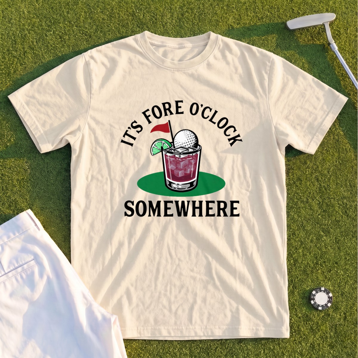 Fore O'Clock Somewhere Premium Tee