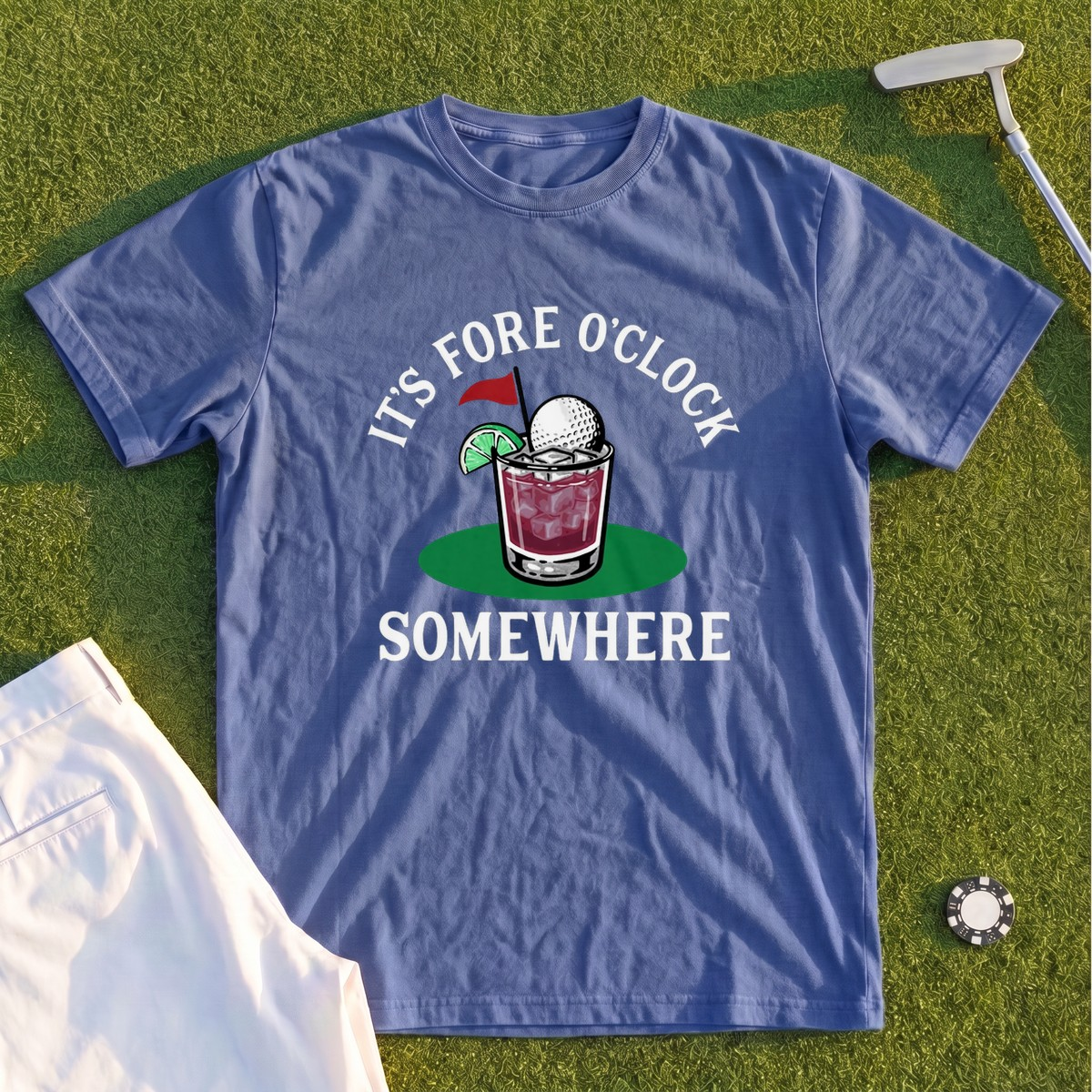 Fore O'Clock Somewhere Premium Tee