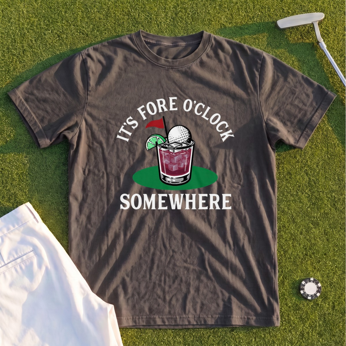 Fore O'Clock Somewhere Premium Tee