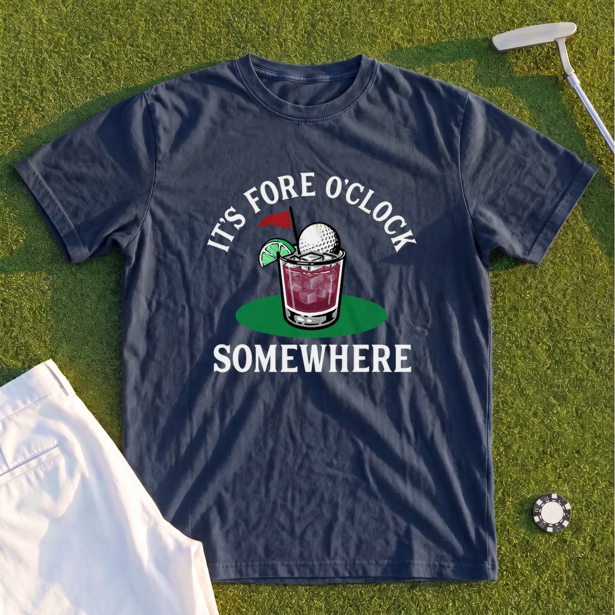 Fore O'Clock Somewhere Premium Tee
