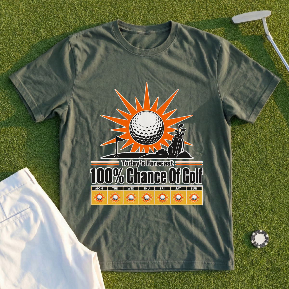 Forecast 100 Percent Chance Of Golf Tee