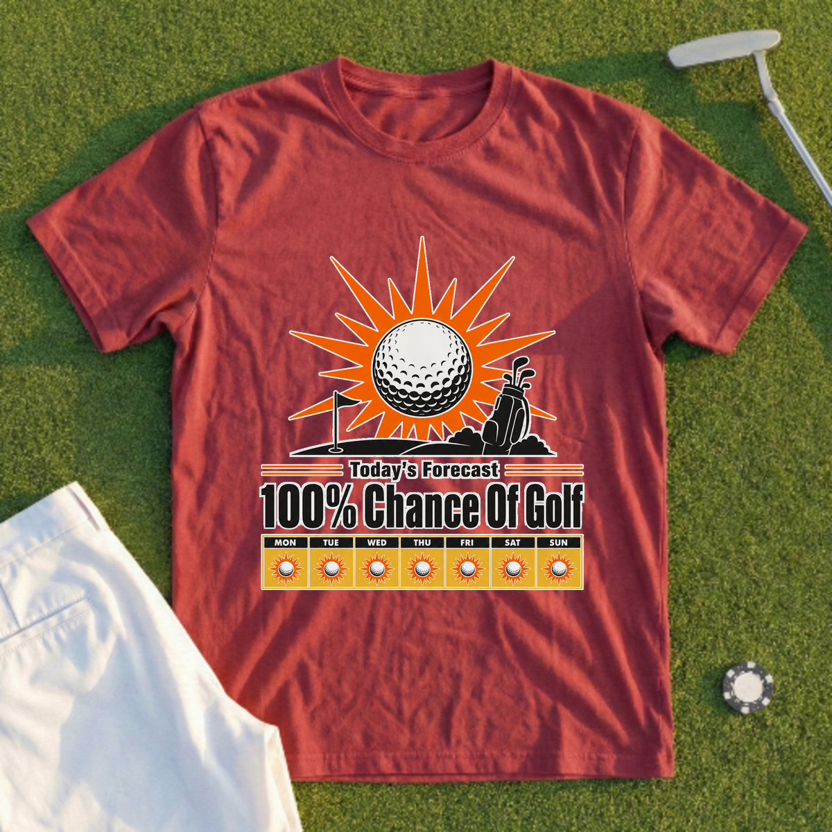 Forecast 100 Percent Chance Of Golf Tee