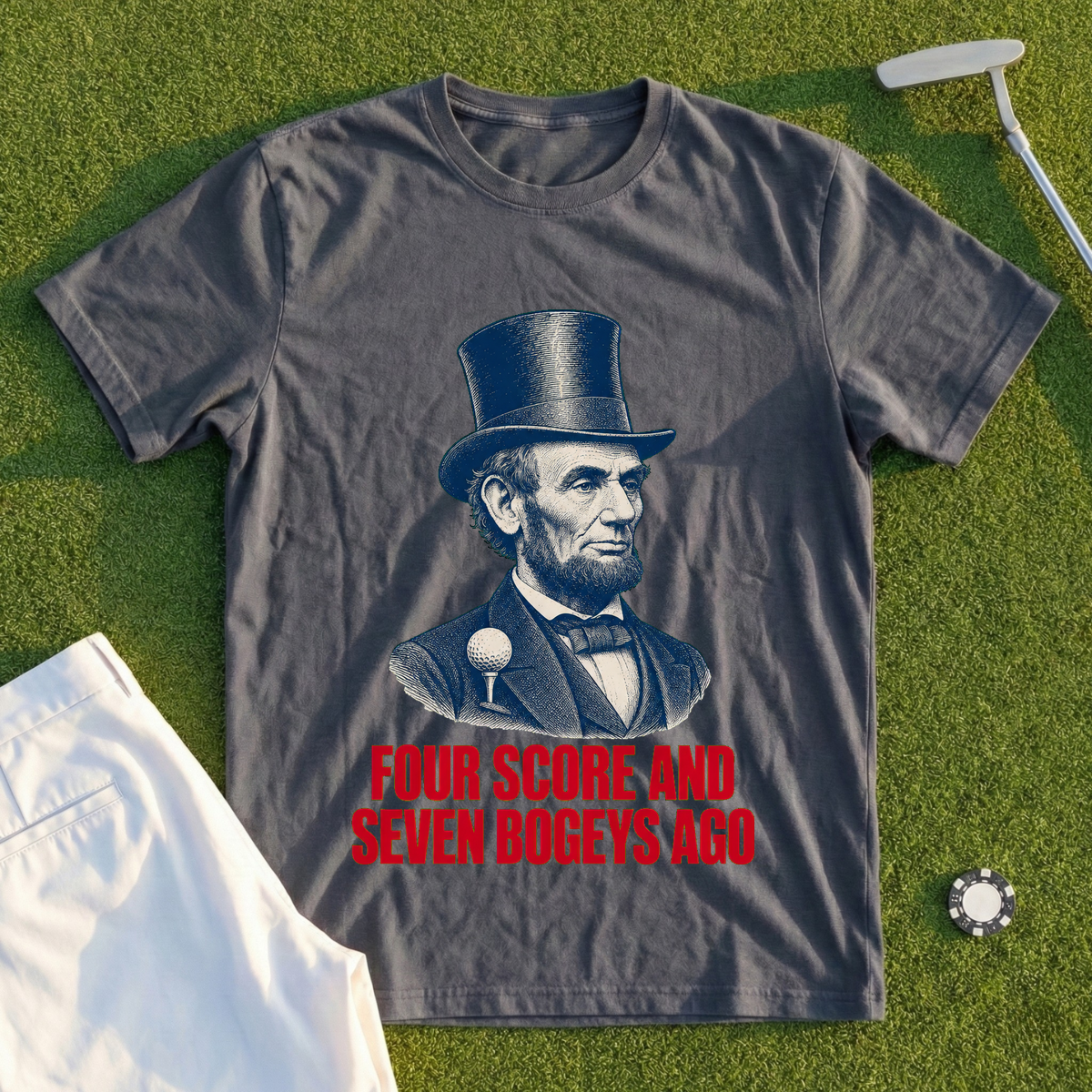 Four Score And Seven Bogeys Ago Tee