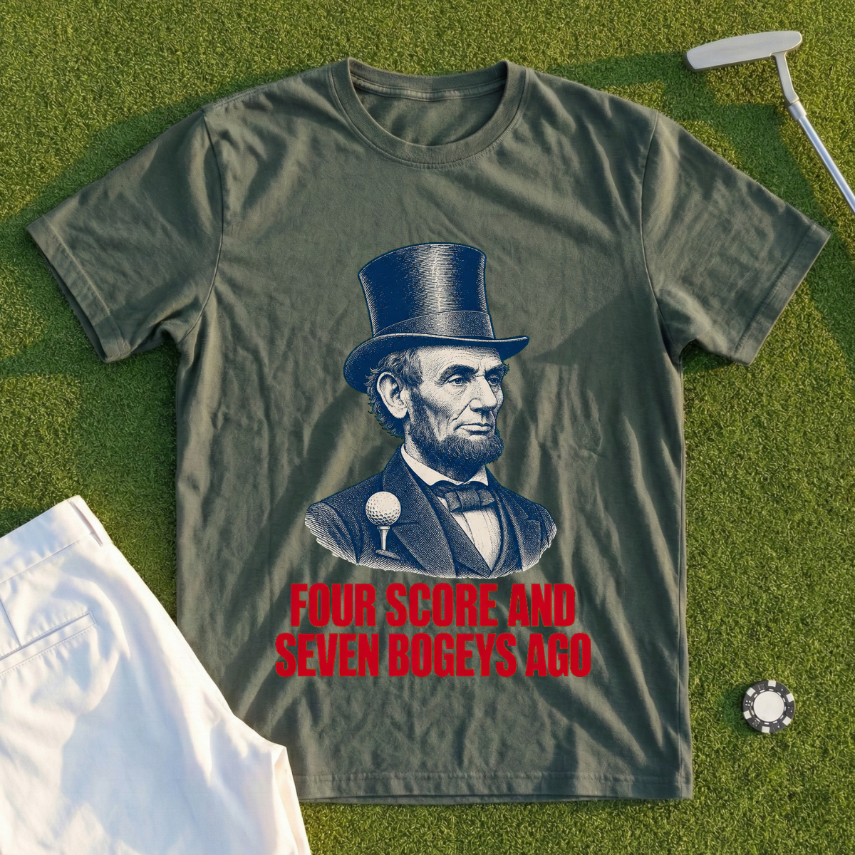 Four Score And Seven Bogeys Ago Tee