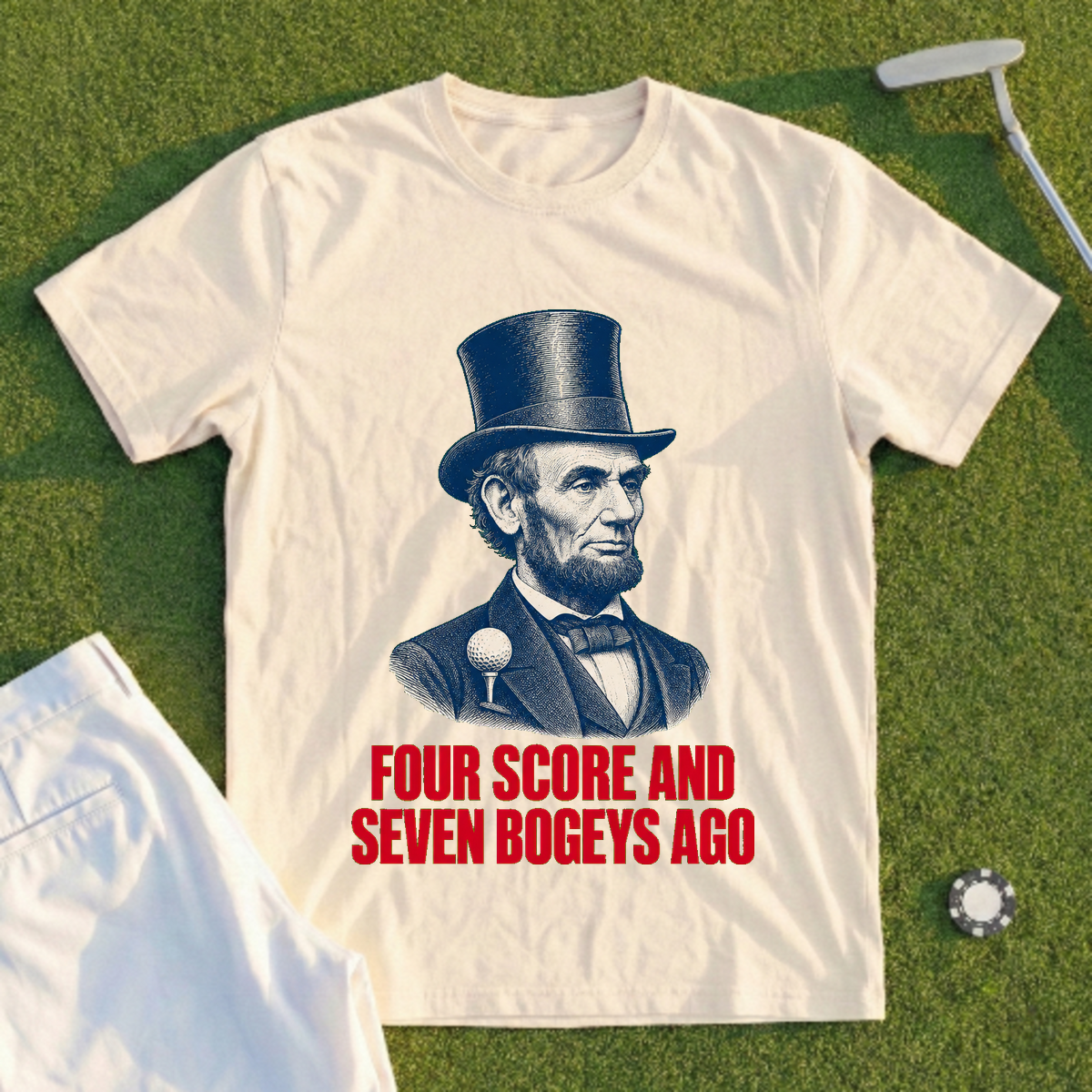 Four Score And Seven Bogeys Ago Tee