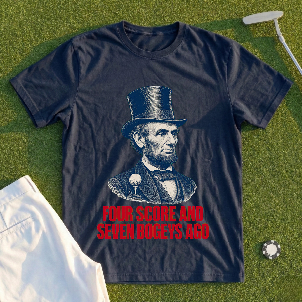 Four Score And Seven Bogeys Ago Tee