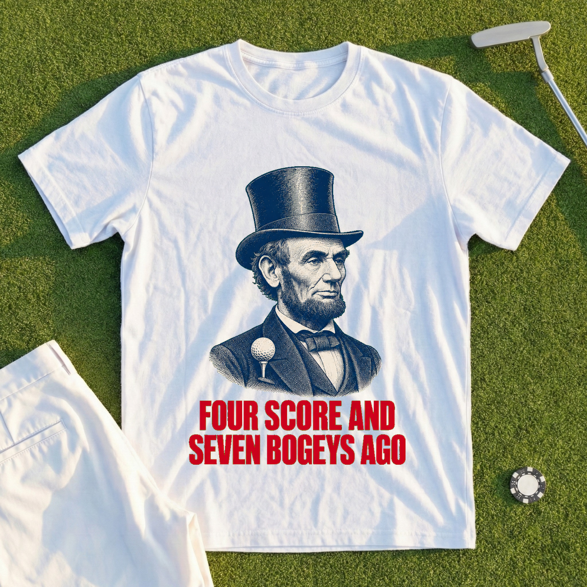Four Score And Seven Bogeys Ago Tee