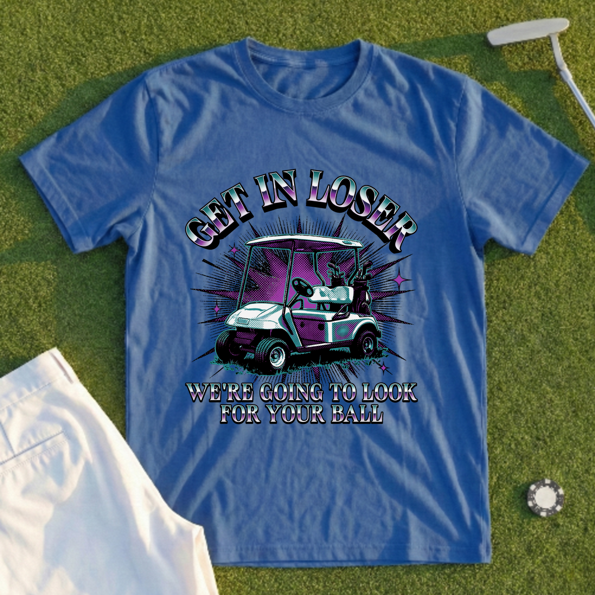 Get In Loser 90s Chrome Tee