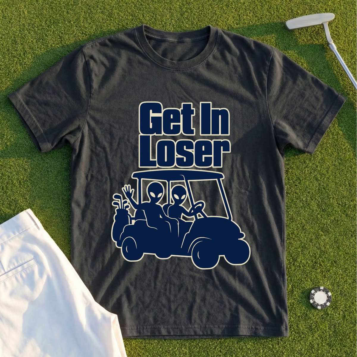 Get In Loser, Alien Cart (alt take) Tee
