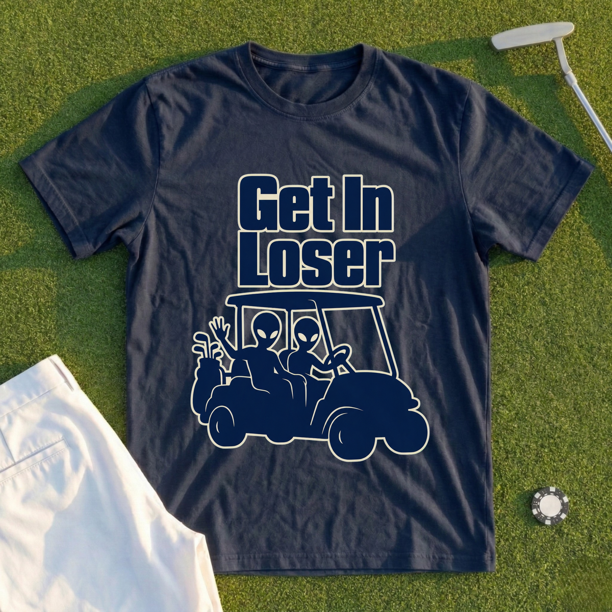 Get In Loser, Alien Cart (alt take) Tee