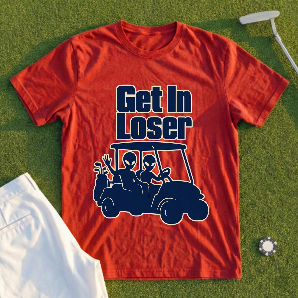 Get In Loser, Alien Cart (alt take) Tee