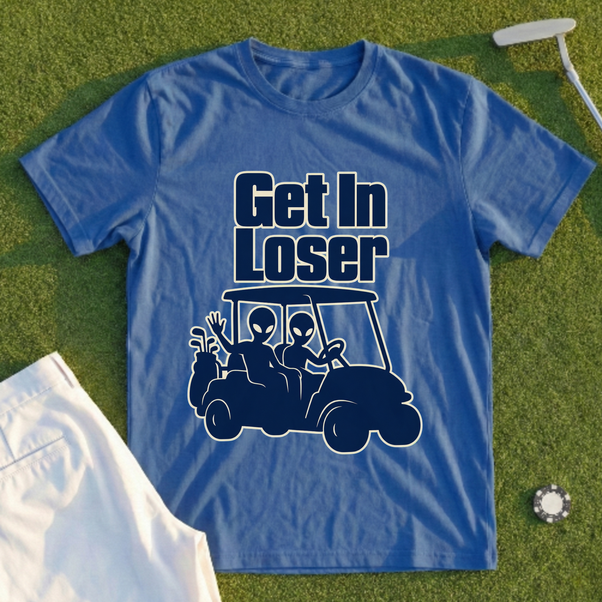 Get In Loser, Alien Cart (alt take) Tee