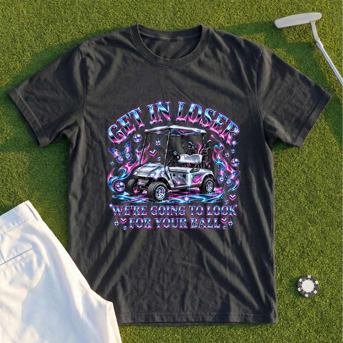 Get In Loser Chrome Tee