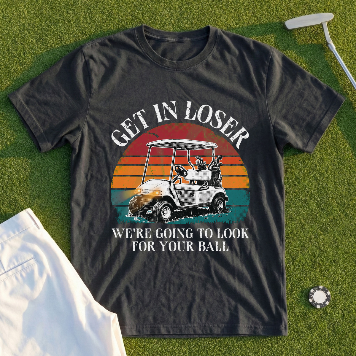 Get In Loser Hotter Sunset Tee