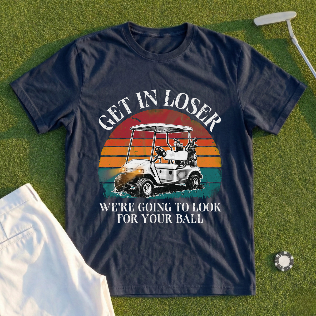 Get In Loser Hotter Sunset Tee
