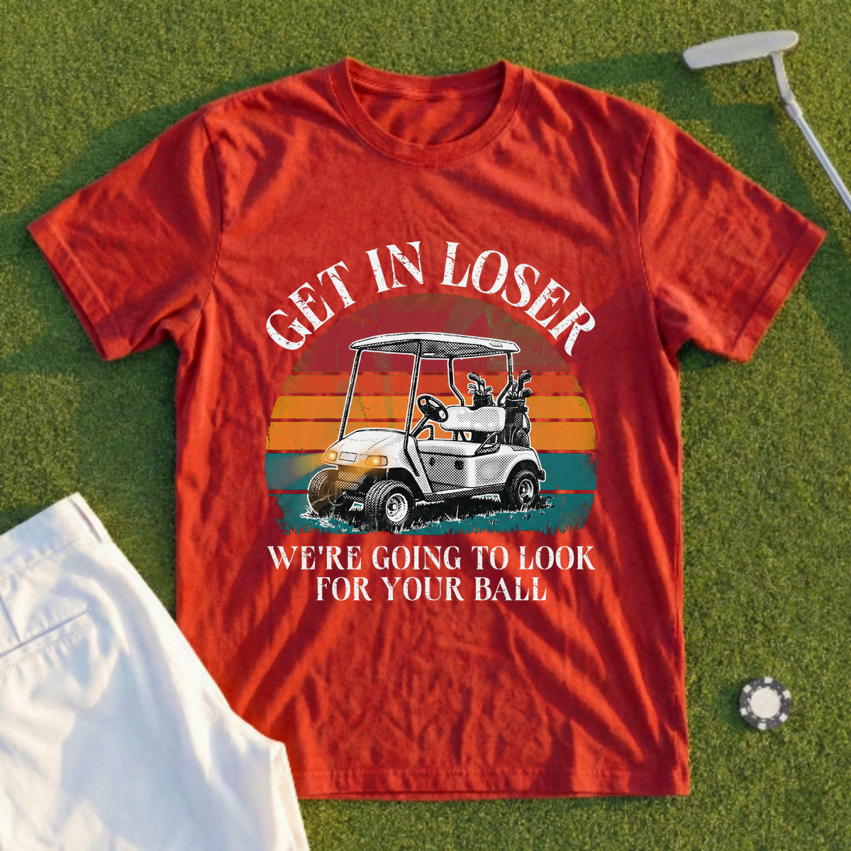 Get In Loser Hotter Sunset Tee