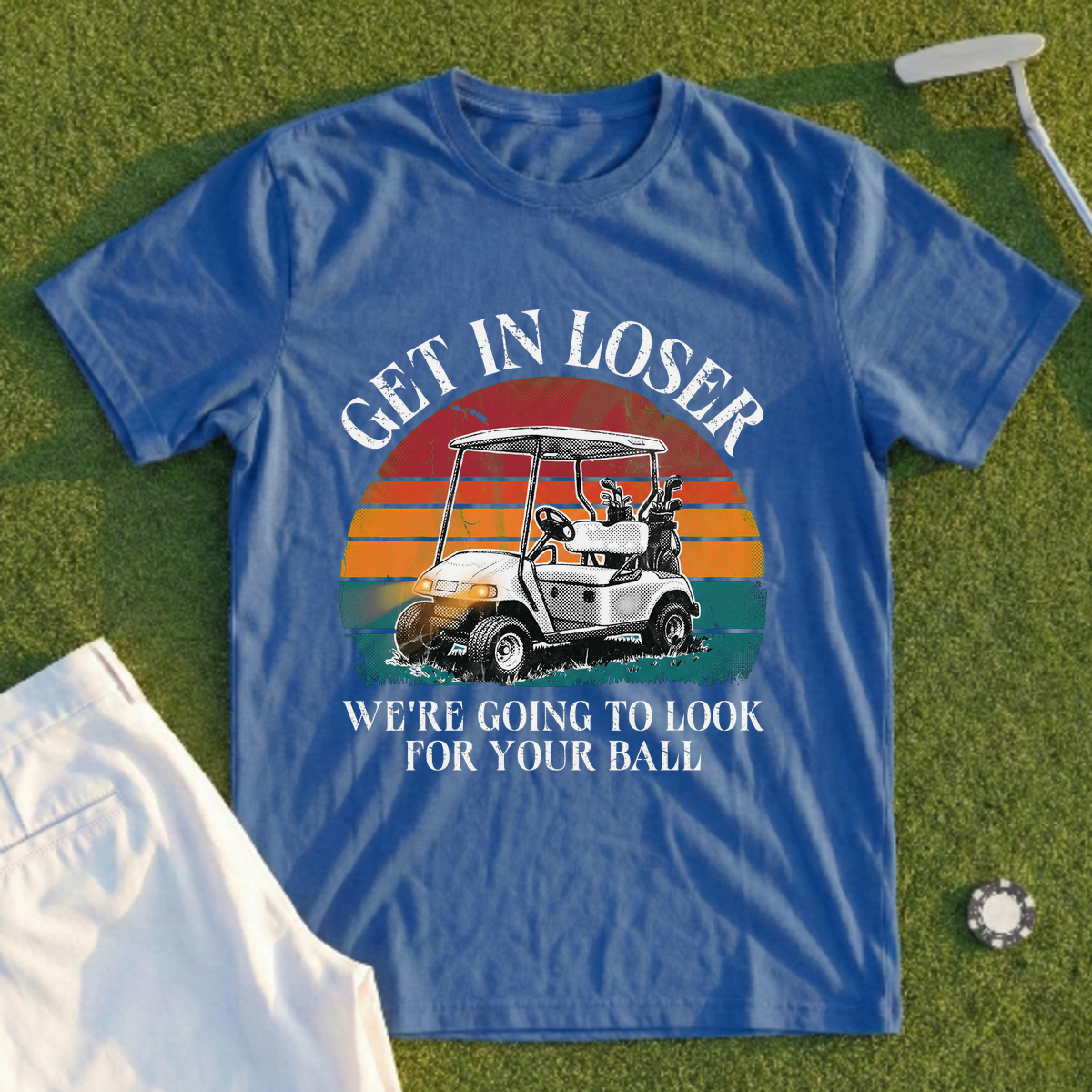 Get In Loser Hotter Sunset Tee