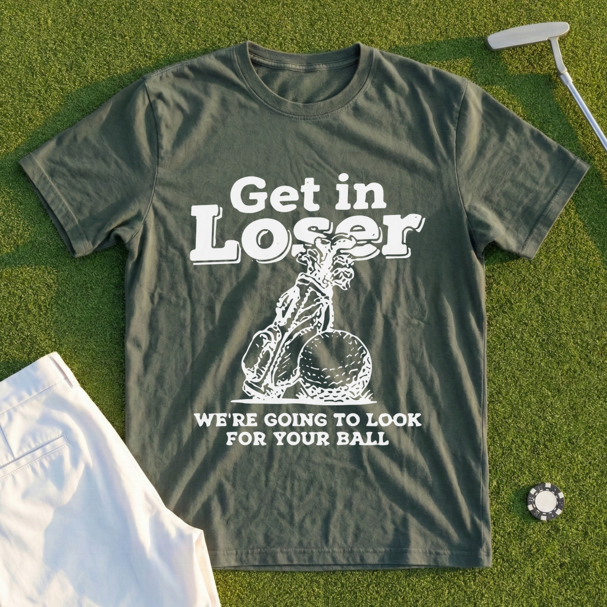 Get In Loser Look For Your Ball Tee