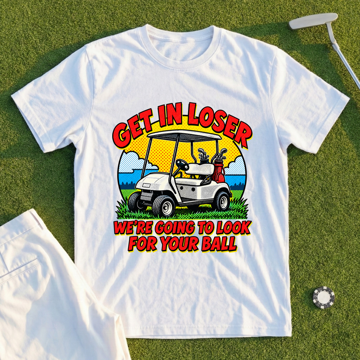 Get In Loser Pop Art Tee