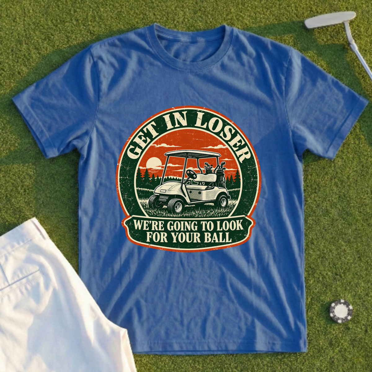 Get In Loser Ranger Badge Tee