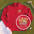 Get In Loser Retro Quarter Zip