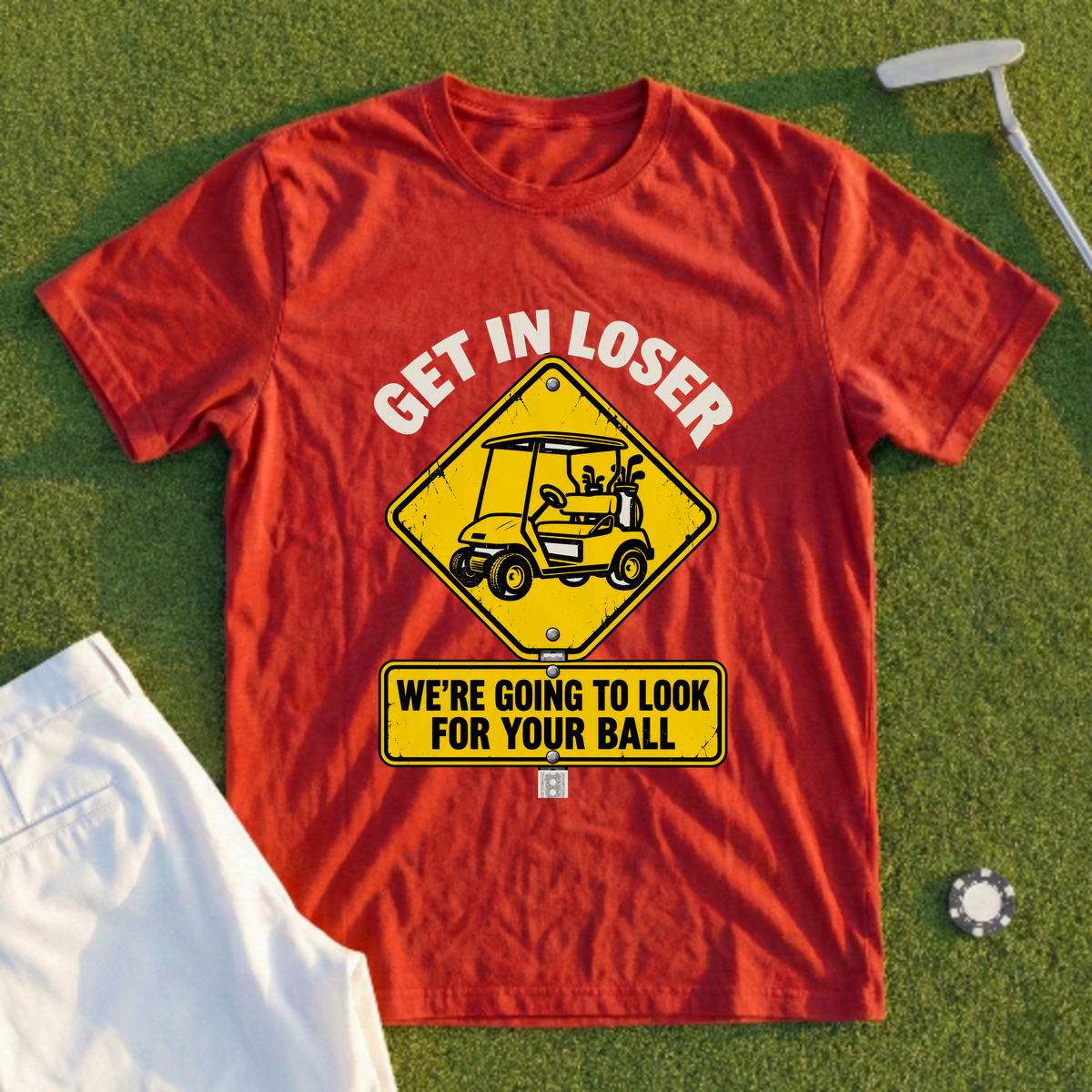Get In Loser Road Sign Tee