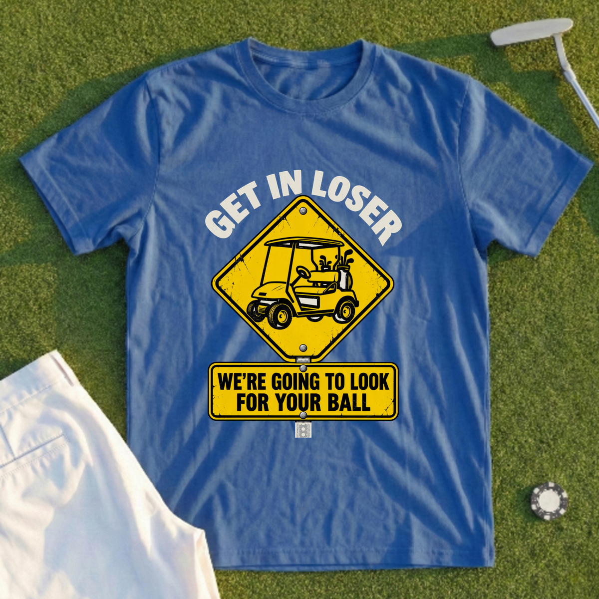 Get In Loser Road Sign Tee