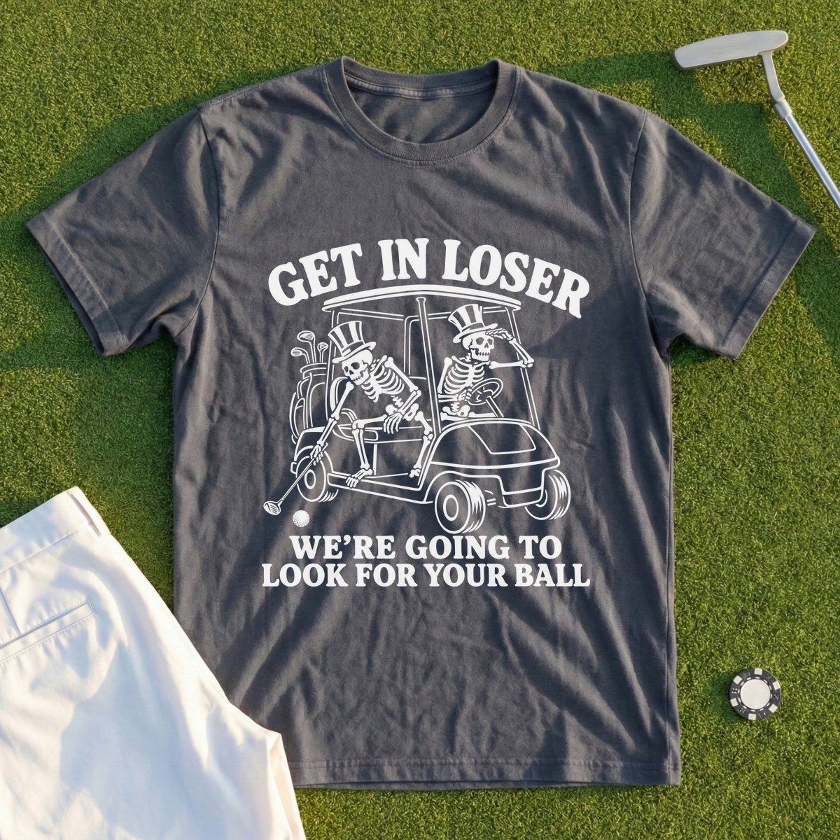 Get In Loser Skeletons Tee