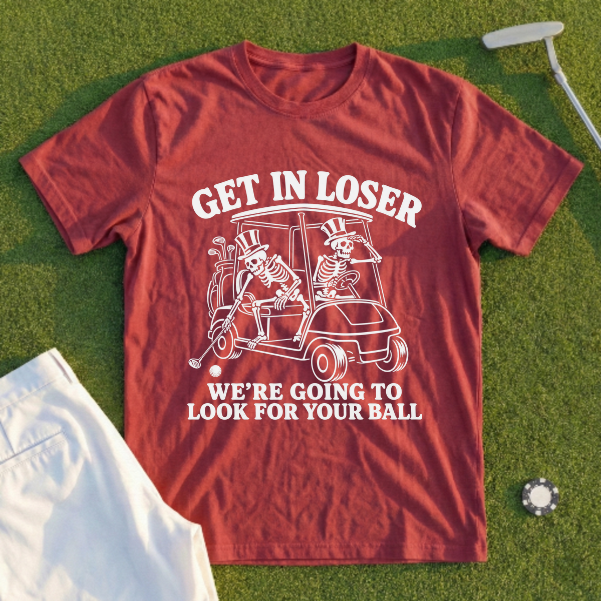 Get In Loser Skeletons Tee
