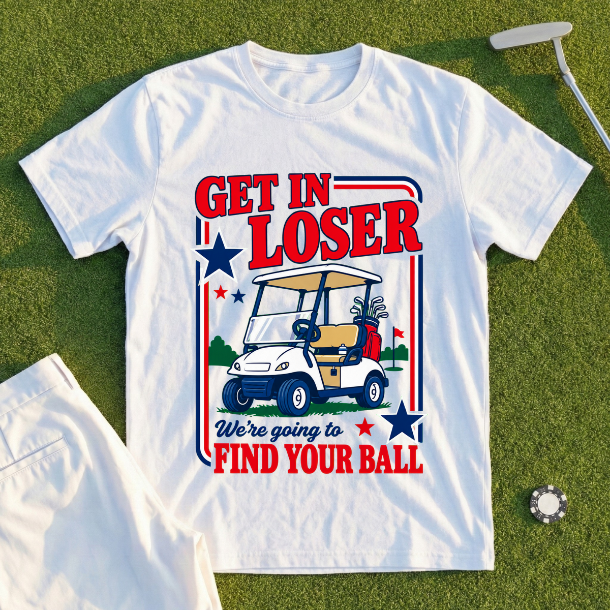 Get In Loser Stars And Stripes Tee