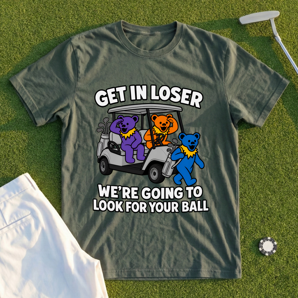 Get In Loser Three Bears Tee