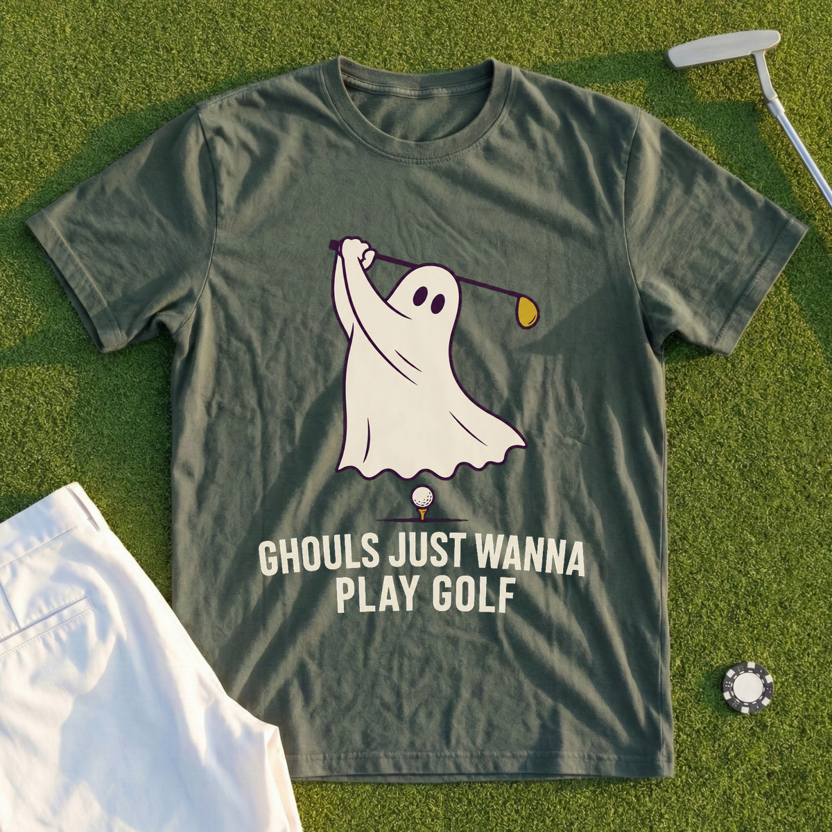 Ghouls Just Wanna Play Golf Tee