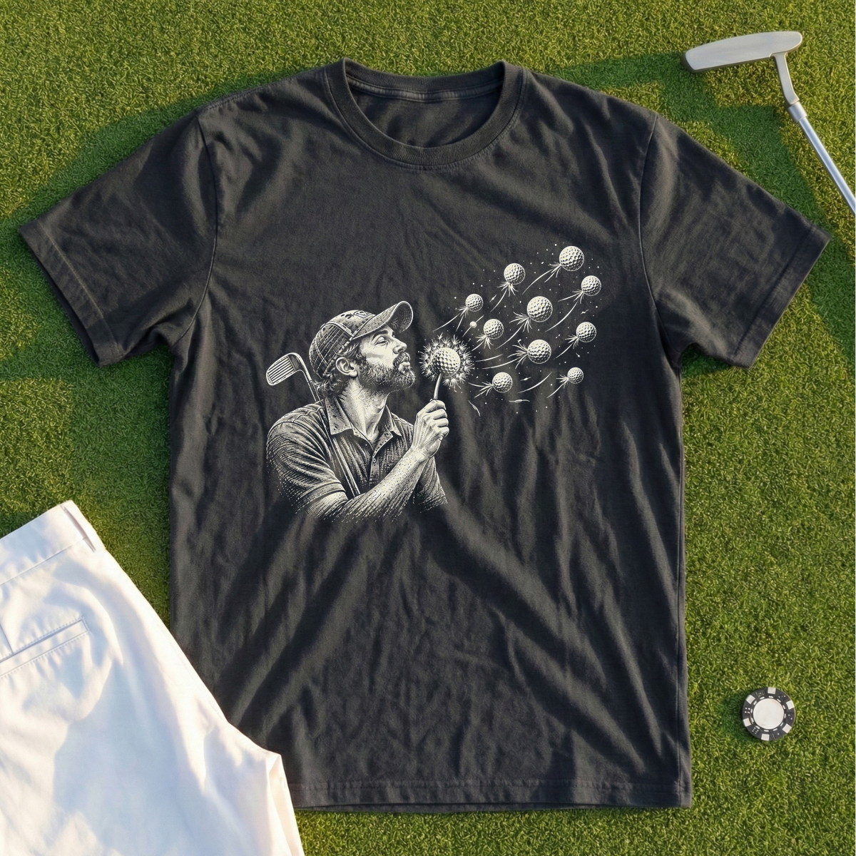 Golf Ball Dandelion Tee
