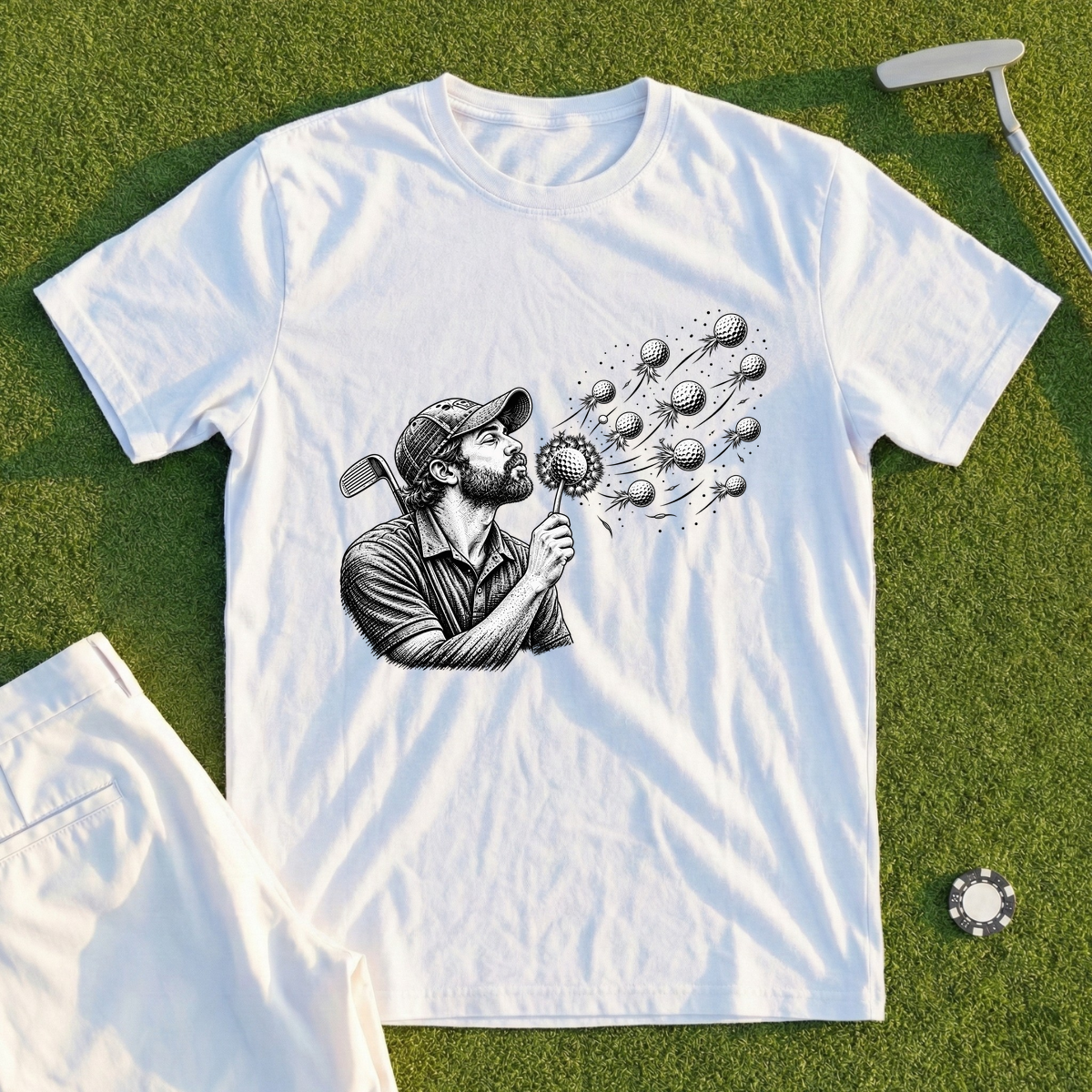 Golf Ball Dandelion Tee